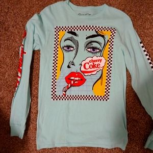 Long sleeve coke cola sgirt
